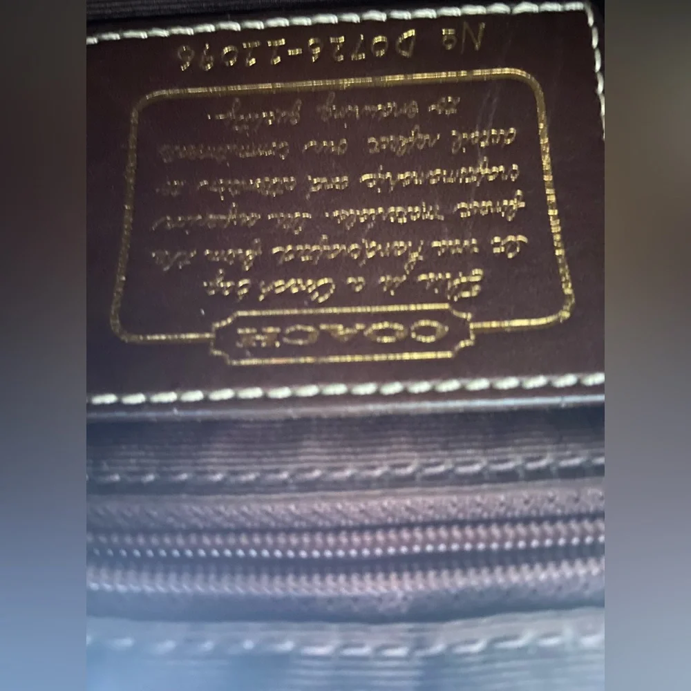 Y2K Signature Coach Brown & Tan Bag - Picture 4 of 9